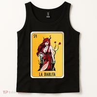 La Diablita Mexican Slang Chicano Bingo Cards Tank Top thumb 2