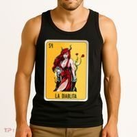 La Diablita Mexican Slang Chicano Bingo Cards Tank Top thumb 3