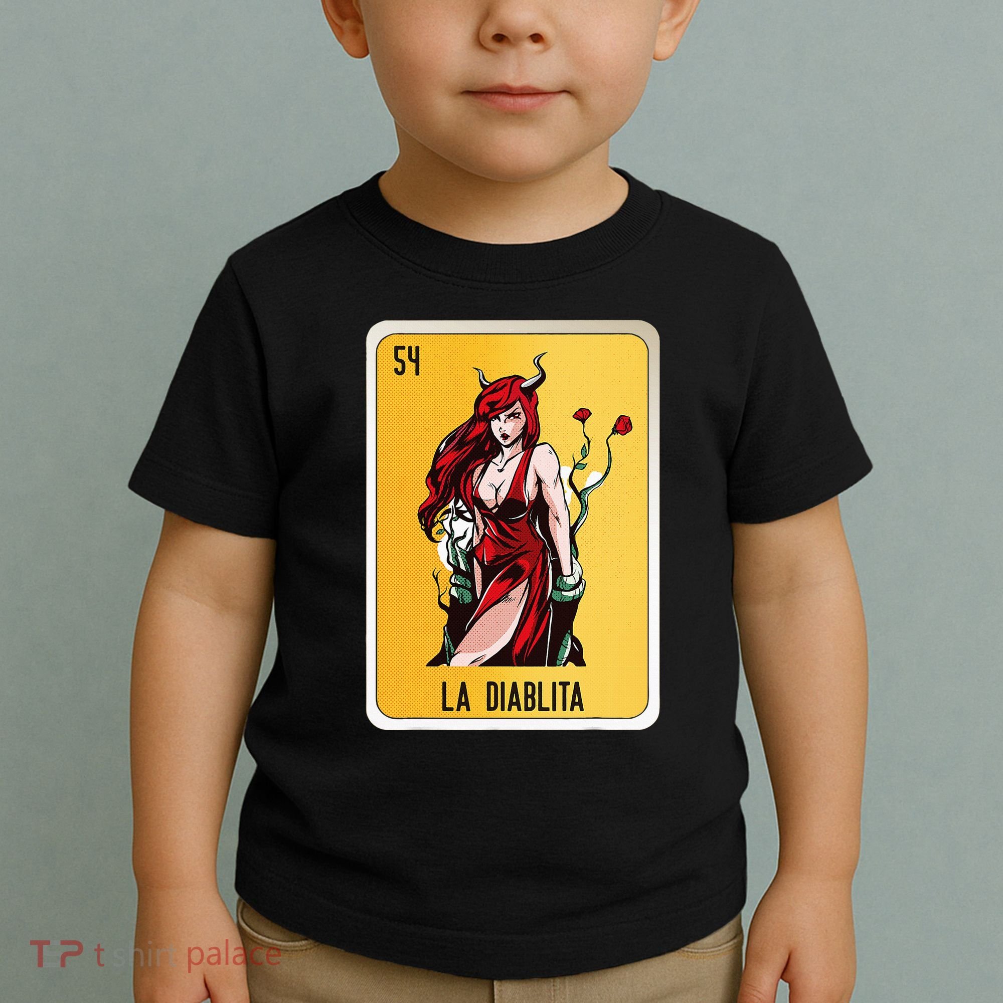 La Diablita Mexican Slang Chicano Bingo Cards Toddler T-Shirt