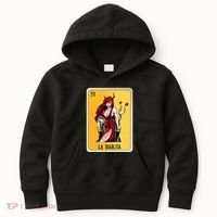 La Diablita Mexican Slang Chicano Bingo Cards Kids Hoodie thumb 0