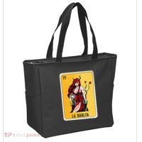 La Diablita Mexican Slang Chicano Bingo Cards Tote Bag thumb 2