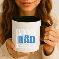 Legend Dad Micronesian Micronesia Flag Gift Father Day Coffee Mug thumb 3