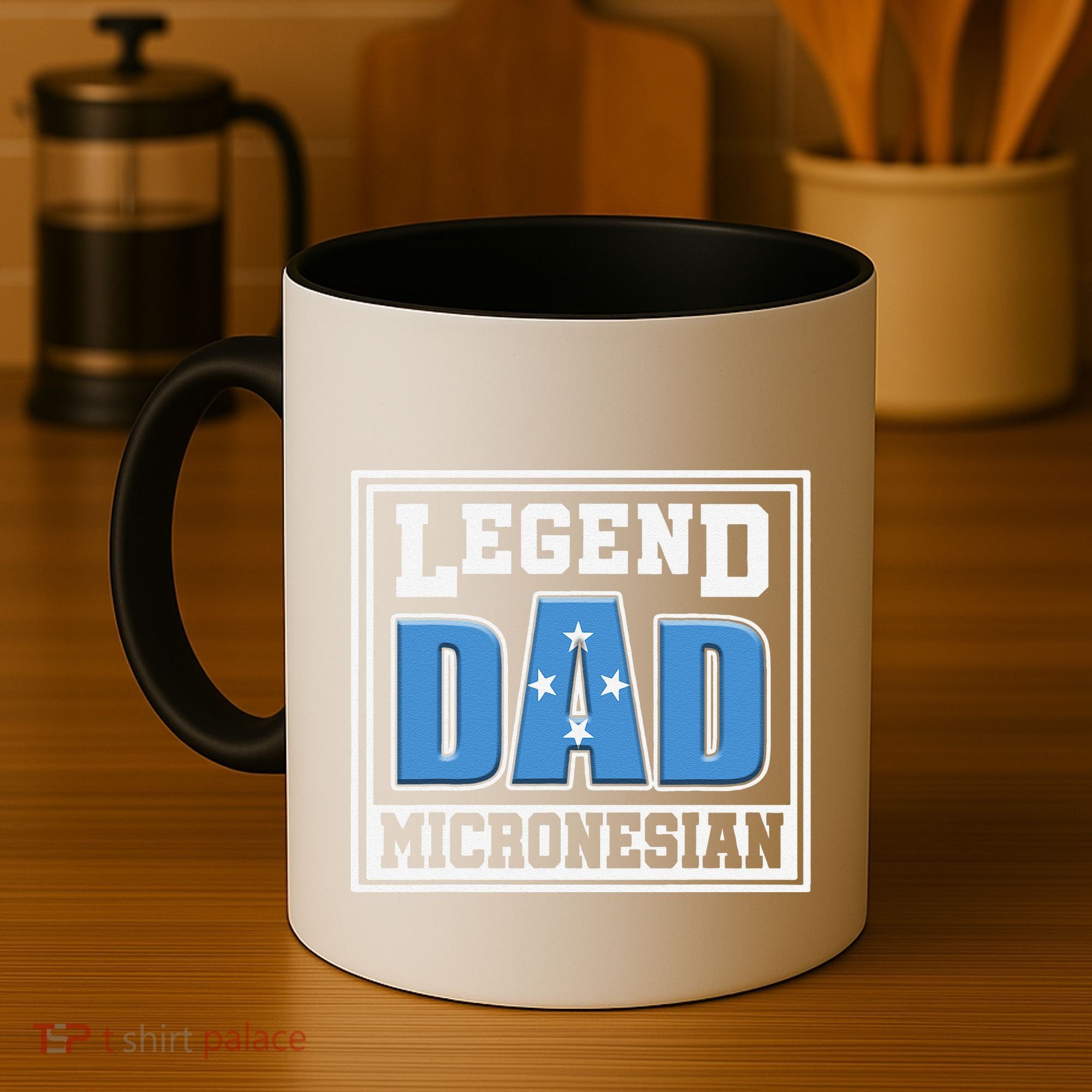 Legend Dad Micronesian Micronesia Flag Gift Father Day Coffee Mug