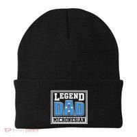 Legend Dad Micronesian Micronesia Flag Gift Father Day Beanie thumb 0
