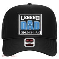 Legend Dad Micronesian Micronesia Flag Gift Father Day Hat thumb 0