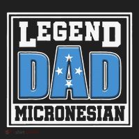 Legend Dad Micronesian Micronesia Flag Gift Father Day Hat thumb 2