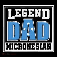 Legend Dad Micronesian Micronesia Flag Gift Father Day Toddler Hoodie thumb 2