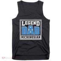 Legend Dad Micronesian Micronesia Flag Gift Father Day Tank Top thumb 0