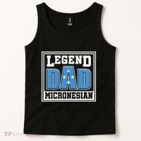 Legend Dad Micronesian Micronesia Flag Gift Father Day Tank Top thumb 2