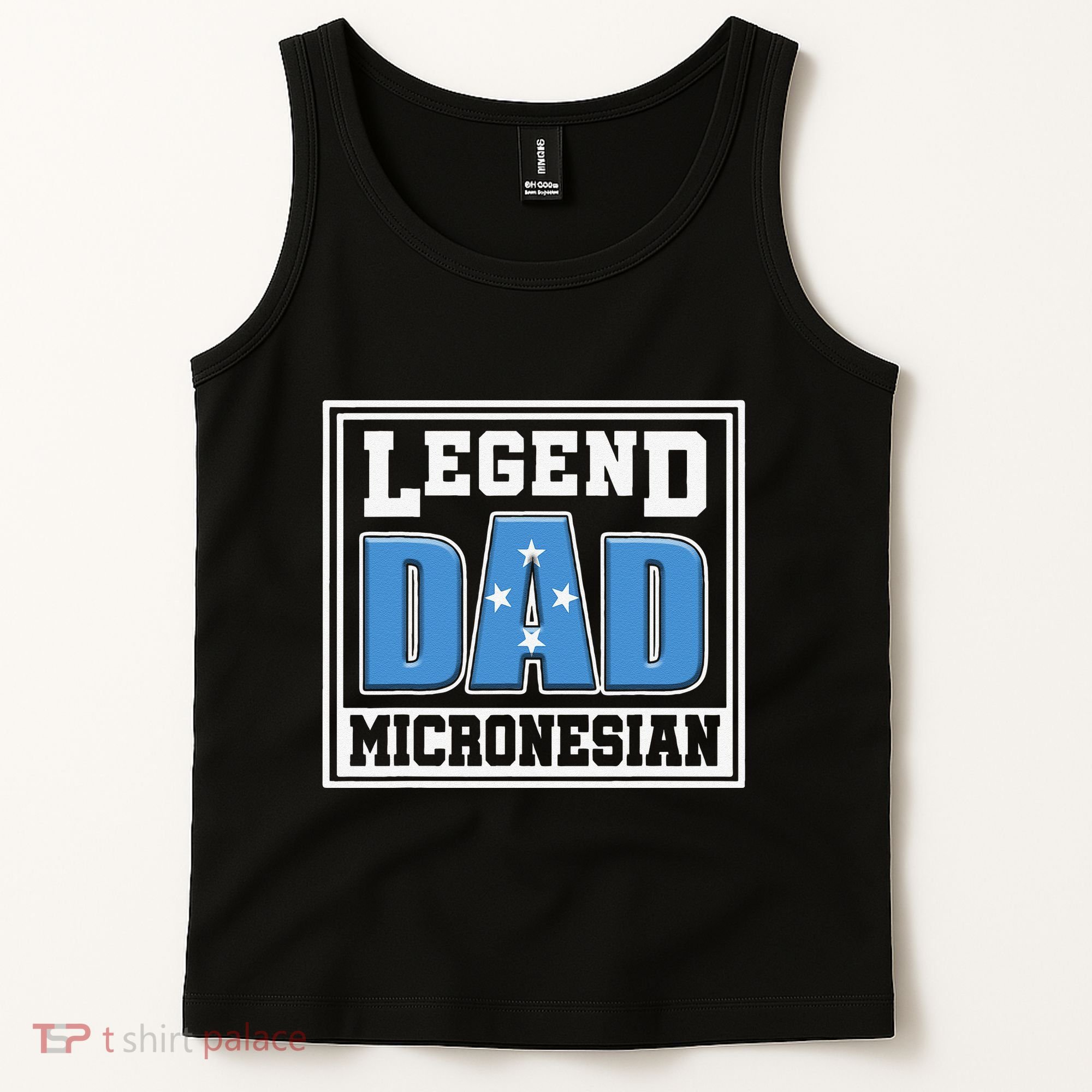 Legend Dad Micronesian Micronesia Flag Gift Father Day Tank Top