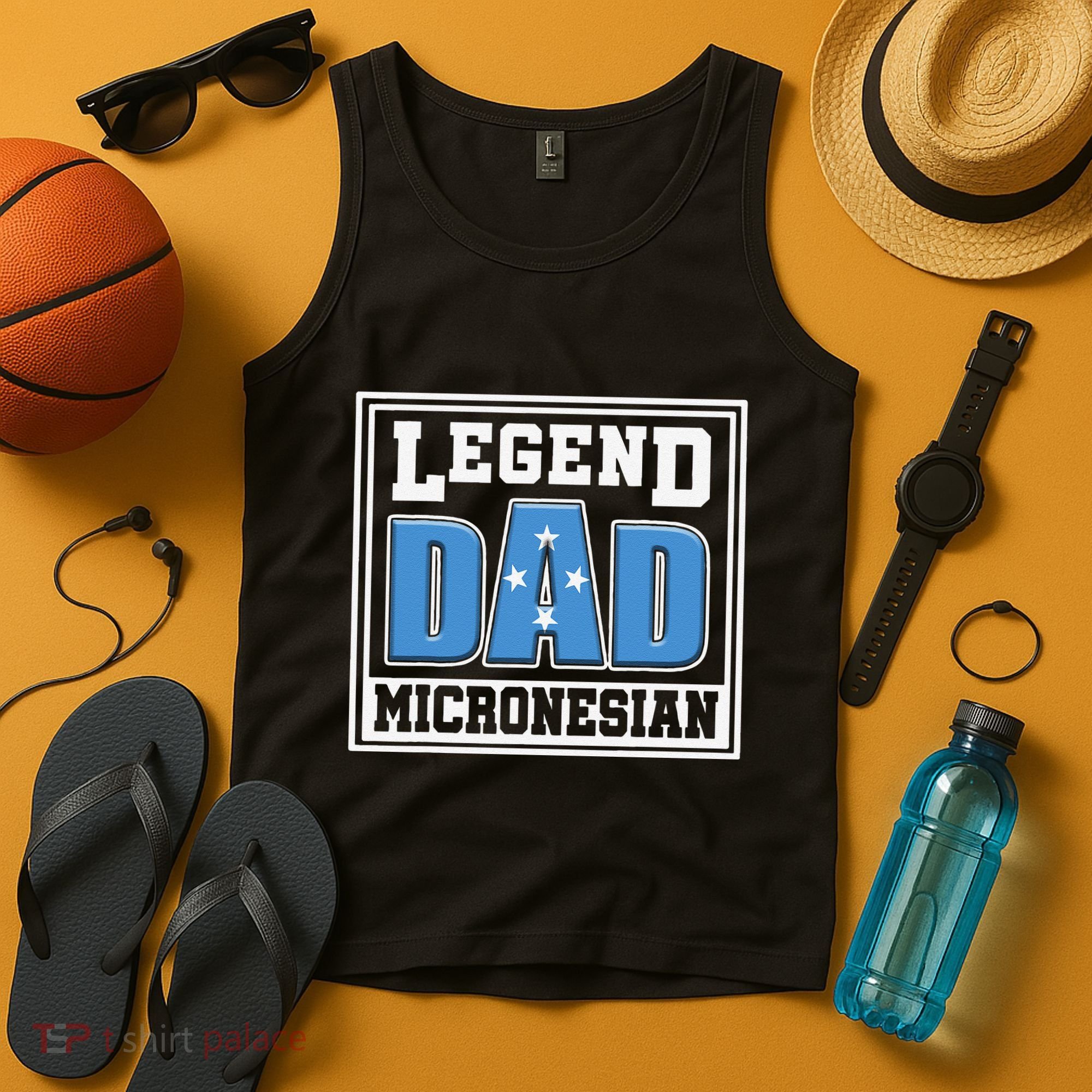 Legend Dad Micronesian Micronesia Flag Gift Father Day Tank Top