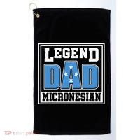 Legend Dad Micronesian Micronesia Flag Gift Father Day Golf Towel thumb 0