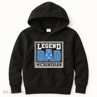 Legend Dad Micronesian Micronesia Flag Gift Father Day Kids Hoodie thumb 0