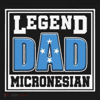 Legend Dad Micronesian Micronesia Flag Gift Father Day Kids Hoodie thumb 5