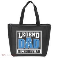 Legend Dad Micronesian Micronesia Flag Gift Father Day Tote Bag thumb 0