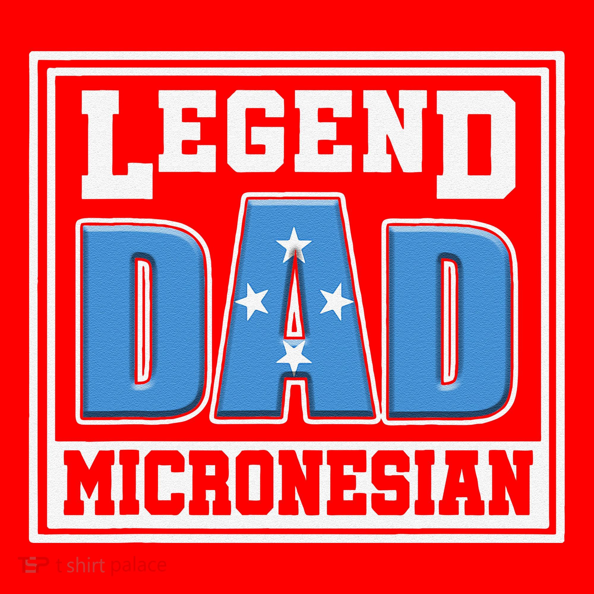 Legend Dad Micronesian Micronesia Flag Gift Father Day Santa Hat