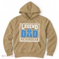 Legend Dad Micronesian Micronesia Flag Gift Father Day Hoodie thumb 0