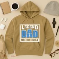 Legend Dad Micronesian Micronesia Flag Gift Father Day Hoodie thumb 3