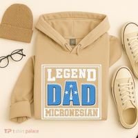 Legend Dad Micronesian Micronesia Flag Gift Father Day Hoodie thumb 4