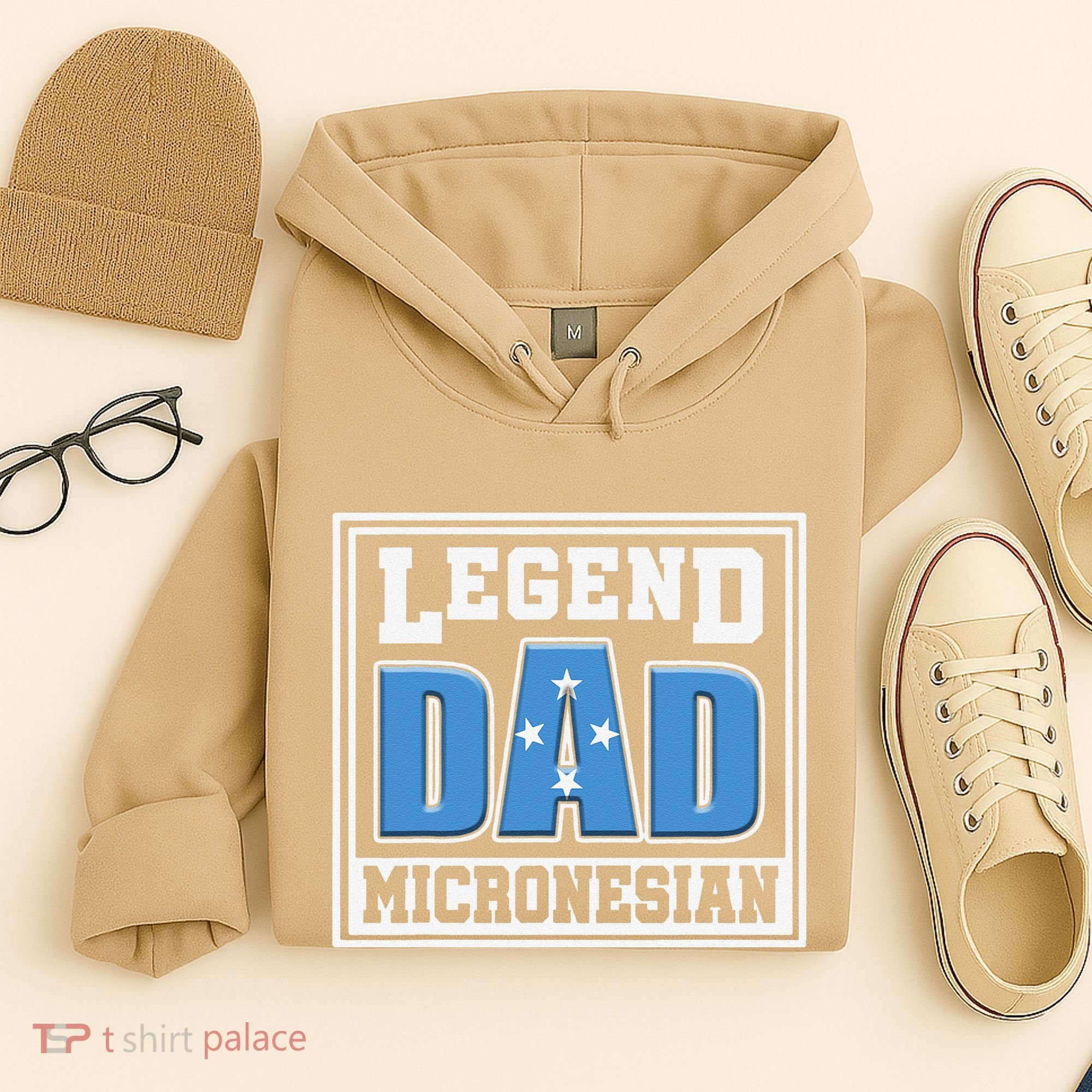Legend Dad Micronesian Micronesia Flag Gift Father Day Hoodie