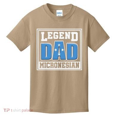 Legend Dad Micronesian Micronesia Flag Gift Father Day Kids T-Shirt