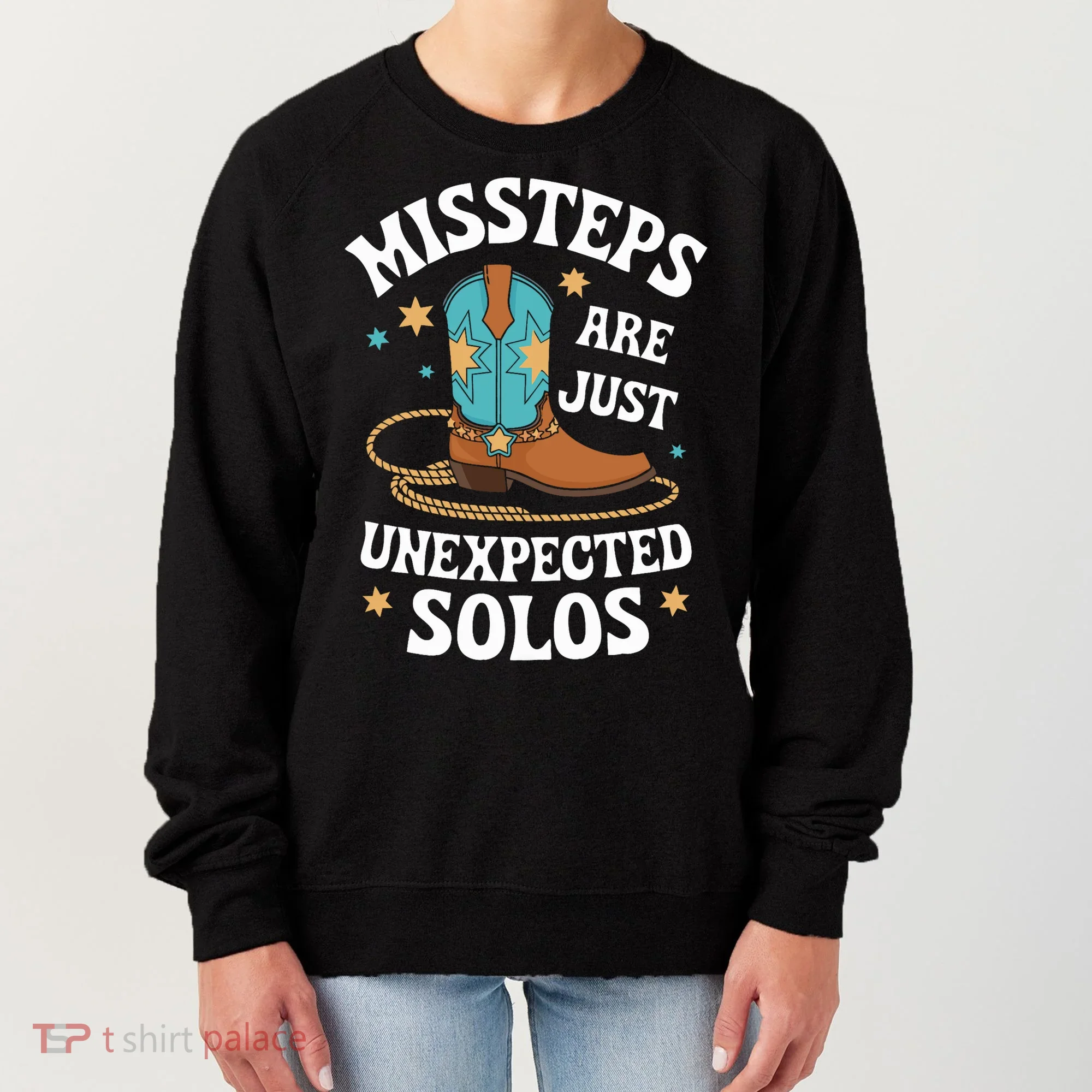 Line Dancing Missteps Are Just Unexpected Solos Line Dancer Women's Sweatshirt