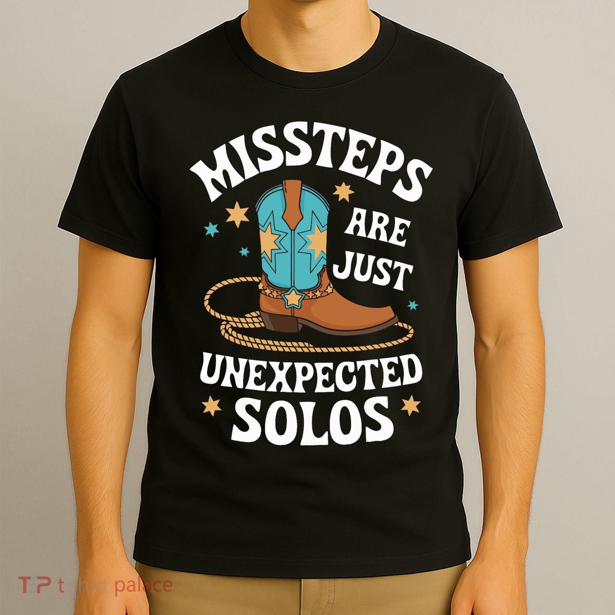Line Dancing Missteps Are Just Unexpected Solos Line Dancer T-Shirt