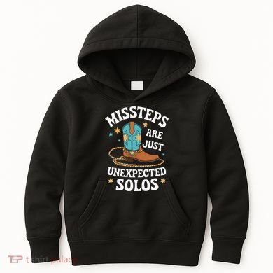 Line Dancing Missteps Are Just Unexpected Solos Line Dancer Kids Hoodie
