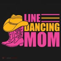 Line Dancing Mom T Button thumb 1