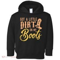 Little Dirt On My Boots Country Music Love Toddler Hoodie thumb 0
