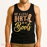 Little Dirt On My Boots Country Music Love Tank Top thumb 3