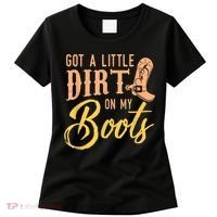 Little Dirt On My Boots Country Music Love Women's T-Shirt thumb 0