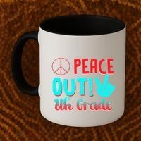 Last Day Of School Peace Out! 8th Grade Coffee Mug thumb 2