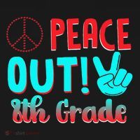 Last Day Of School Peace Out! 8th Grade Women's Hoodie thumb 2