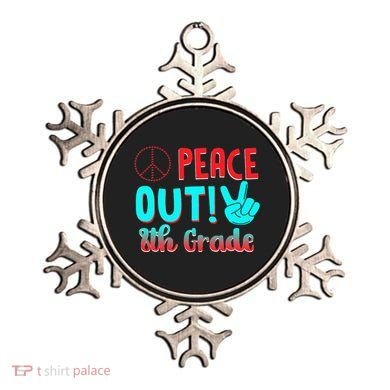 Last Day Of School Peace Out! 8th Grade Ornament