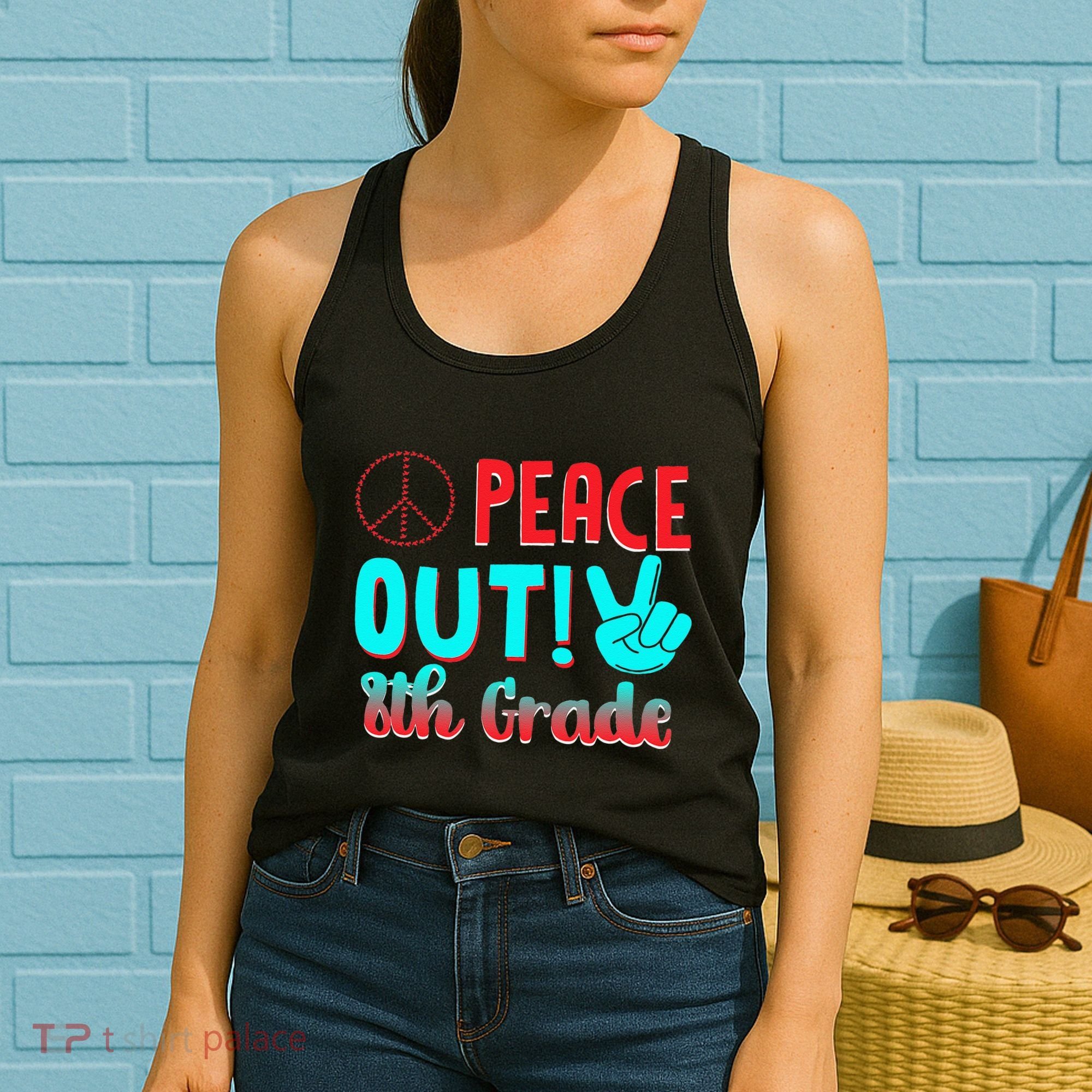 Last Day Of School Peace Out! 8th Grade Women's Tank Top