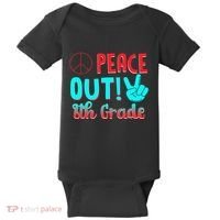 Last Day Of School Peace Out! 8th Grade Baby Bodysuit thumb 0