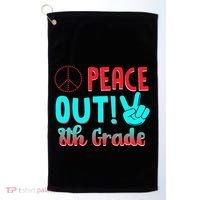 Last Day Of School Peace Out! 8th Grade Golf Towel thumb 0