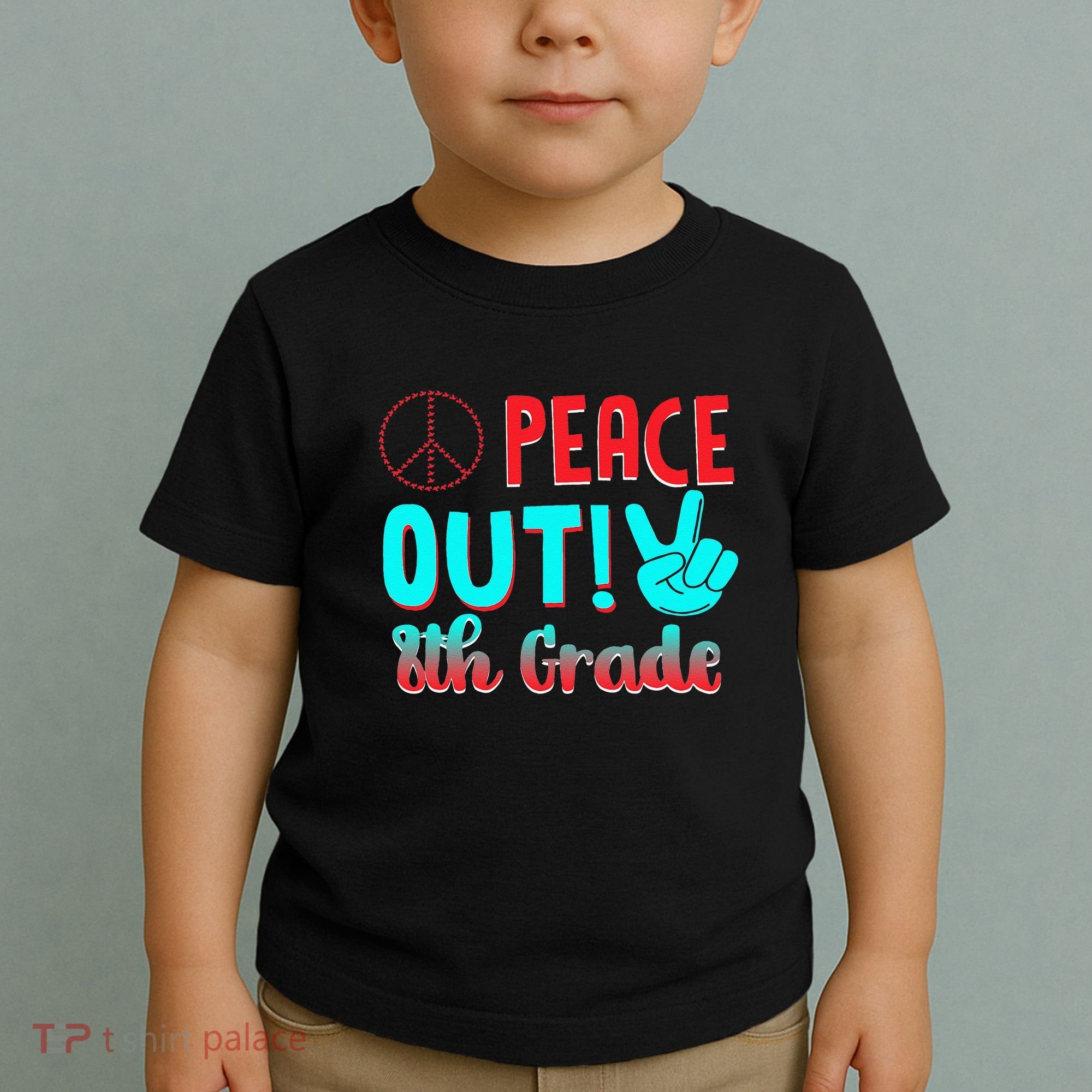 Last Day Of School Peace Out! 8th Grade Toddler T-Shirt