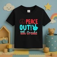 Last Day Of School Peace Out! 8th Grade Toddler T-Shirt thumb 3