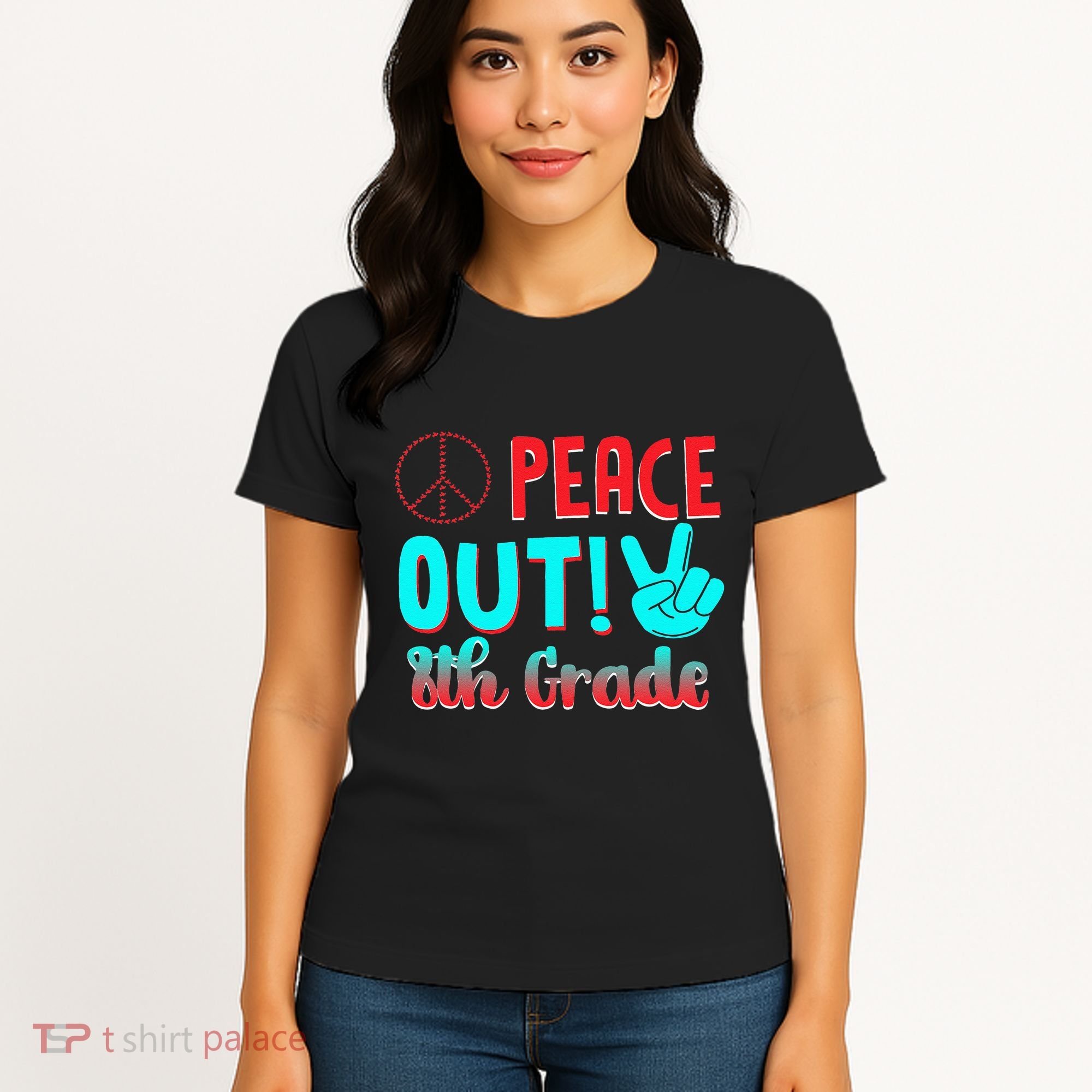Last Day Of School Peace Out! 8th Grade Women's T-Shirt