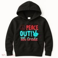 Last Day Of School Peace Out! 8th Grade Kids Hoodie thumb 0