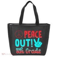 Last Day Of School Peace Out! 8th Grade Tote Bag thumb 0