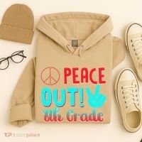 Last Day Of School Peace Out! 8th Grade Hoodie thumb 4