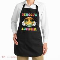 Last Day Of School Smile Teacher Schools Out For Summer Apron thumb 2
