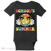 Last Day Of School Smile Teacher Schools Out For Summer Baby Bodysuit thumb 0