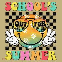 Last Day Of School Smile Teacher Schools Out For Summer Polo thumb 2