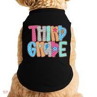 Last Day Of School Third Grade Graduation Teacher Student Doggie Tank thumb 0