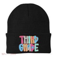 Last Day Of School Third Grade Graduation Teacher Student Beanie thumb 0
