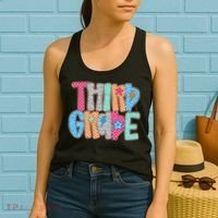 Last Day Of School Third Grade Graduation Teacher Student Women's Tank Top thumb 2